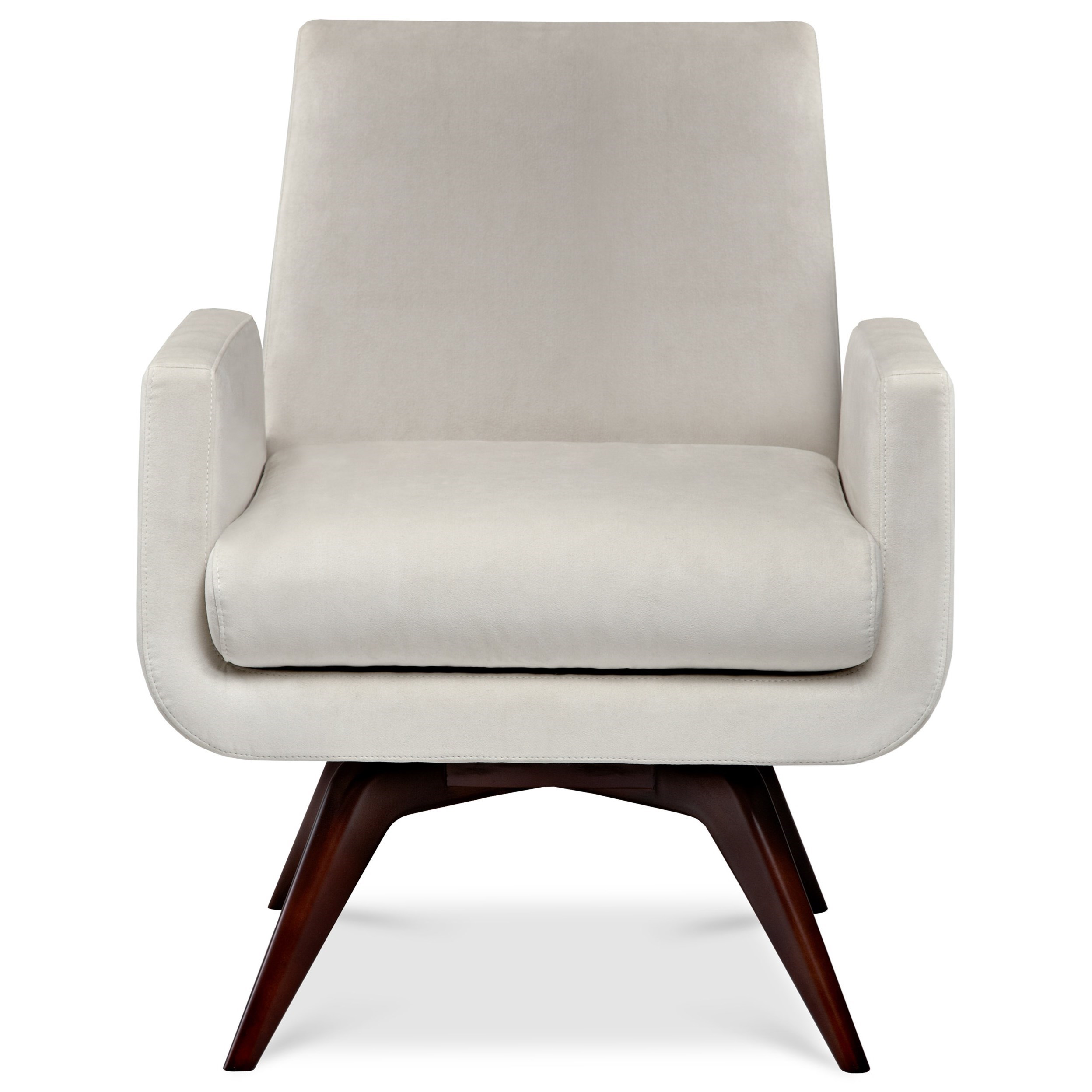 American Leather Marshall MSLCHSST Mid Century Modern Swivel Chair